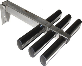 Дайверский трап телескопический с тремя ступеньками 08533S3