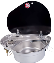 Плита газовая с одной конфоркой и раковиной GR-600R