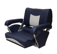 Сидение модель T46 тёмно-синее с серо-белым 184103-5013