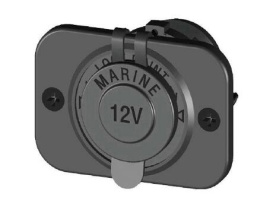 Розетка гнезда прикуривателя  с герметичной крышкой DS1111