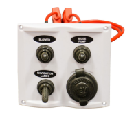 Панель с 3 выключателями и розеткой белая SP0301AW